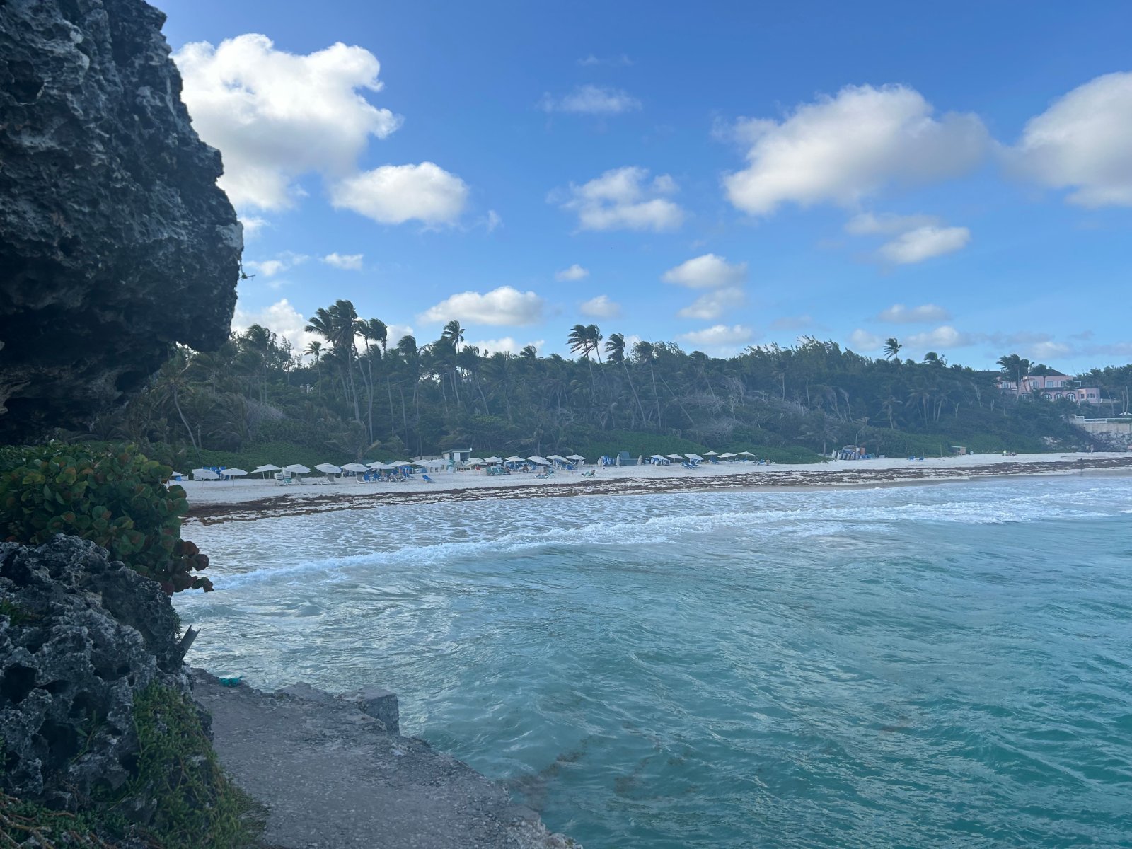 Beach view near The Crane Resort on the south coast of Barbados