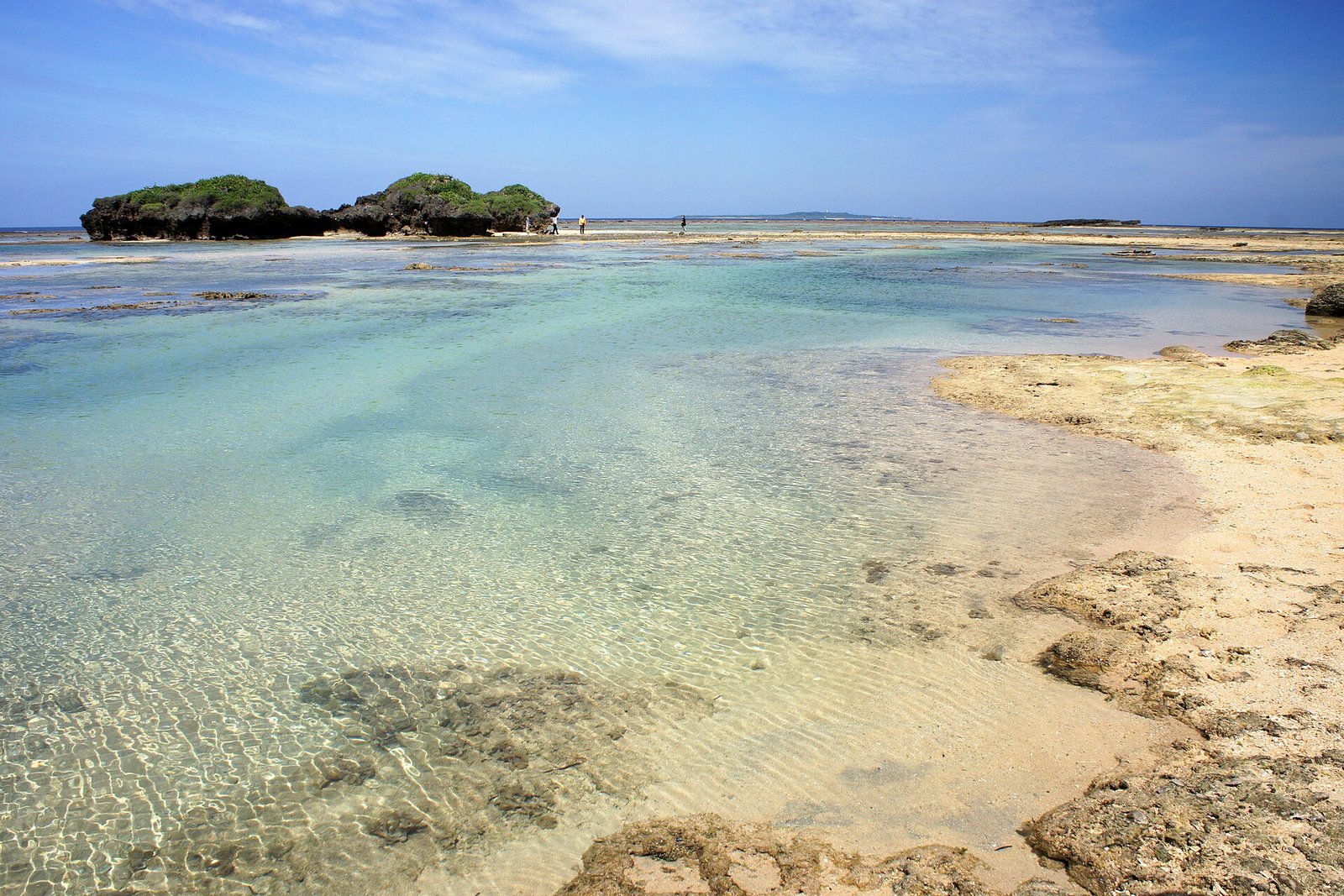 Hoshizuna-no-hama star sand beach on Iriomote Island, Okinawa