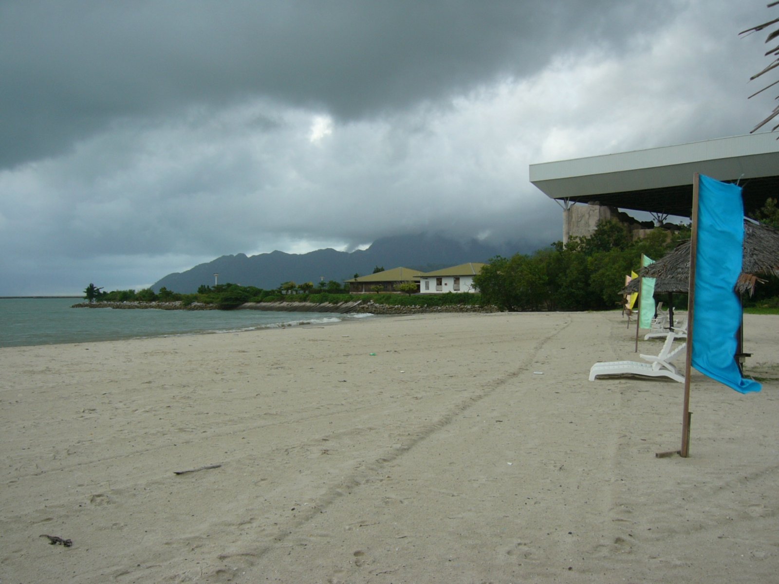 Tropical island coastline in Langkawi Malaysia