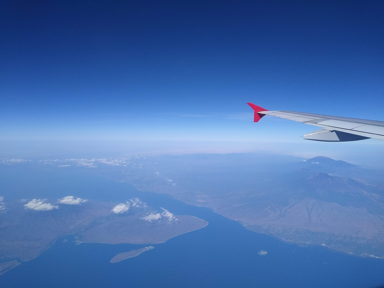Aerial view of Menjangan Island in West Bali National Park