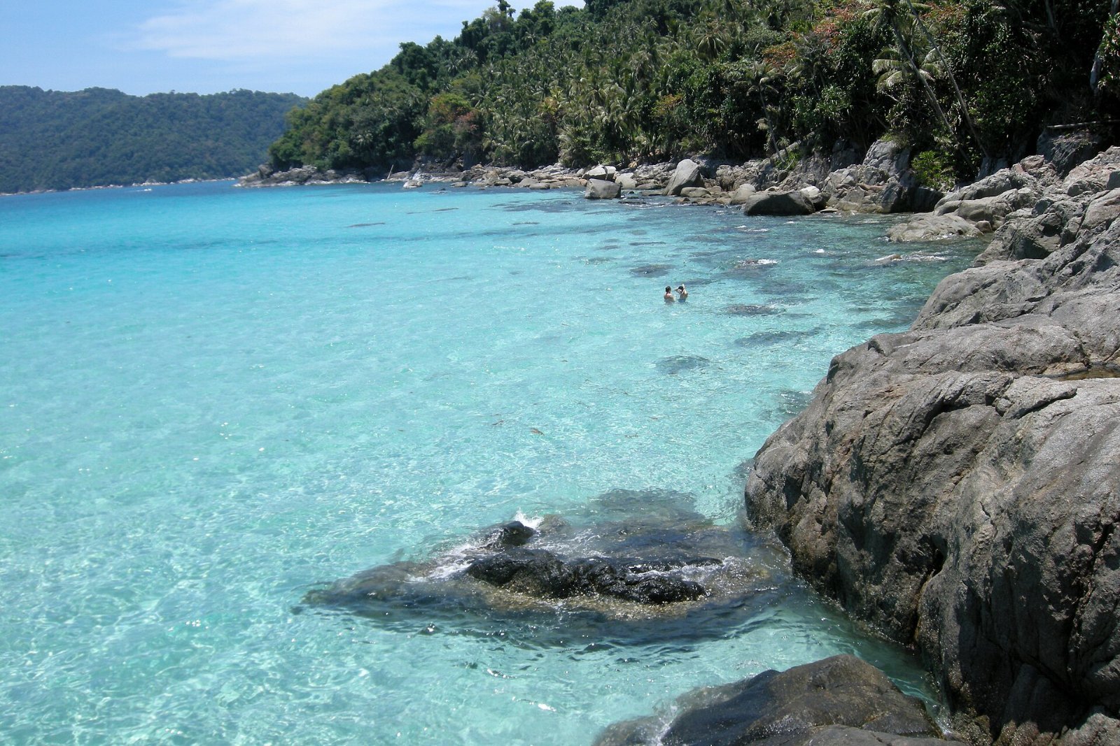 Clear blue water off Perhentian Kecil Island, Malaysia