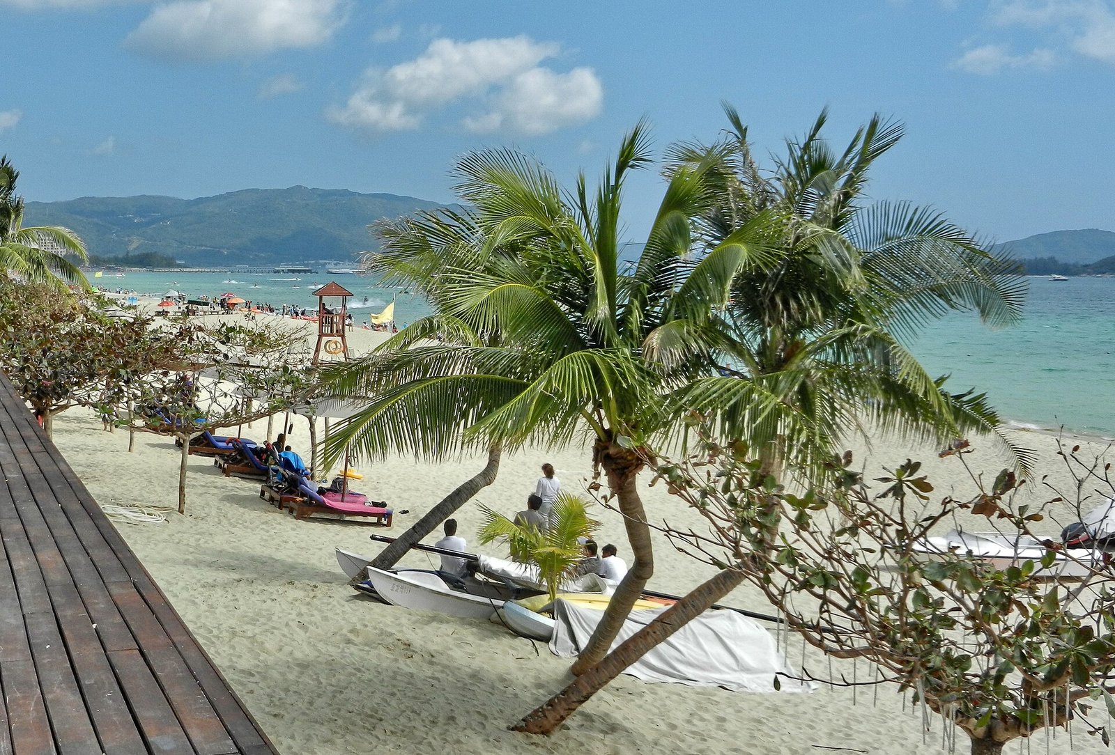 Beach and sea at Yalong Bay in Sanya, Hainan