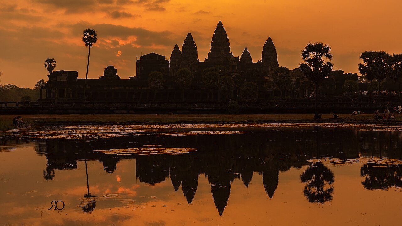 Angkor Wat at sunrise, Siem Reap · illustrative photograph