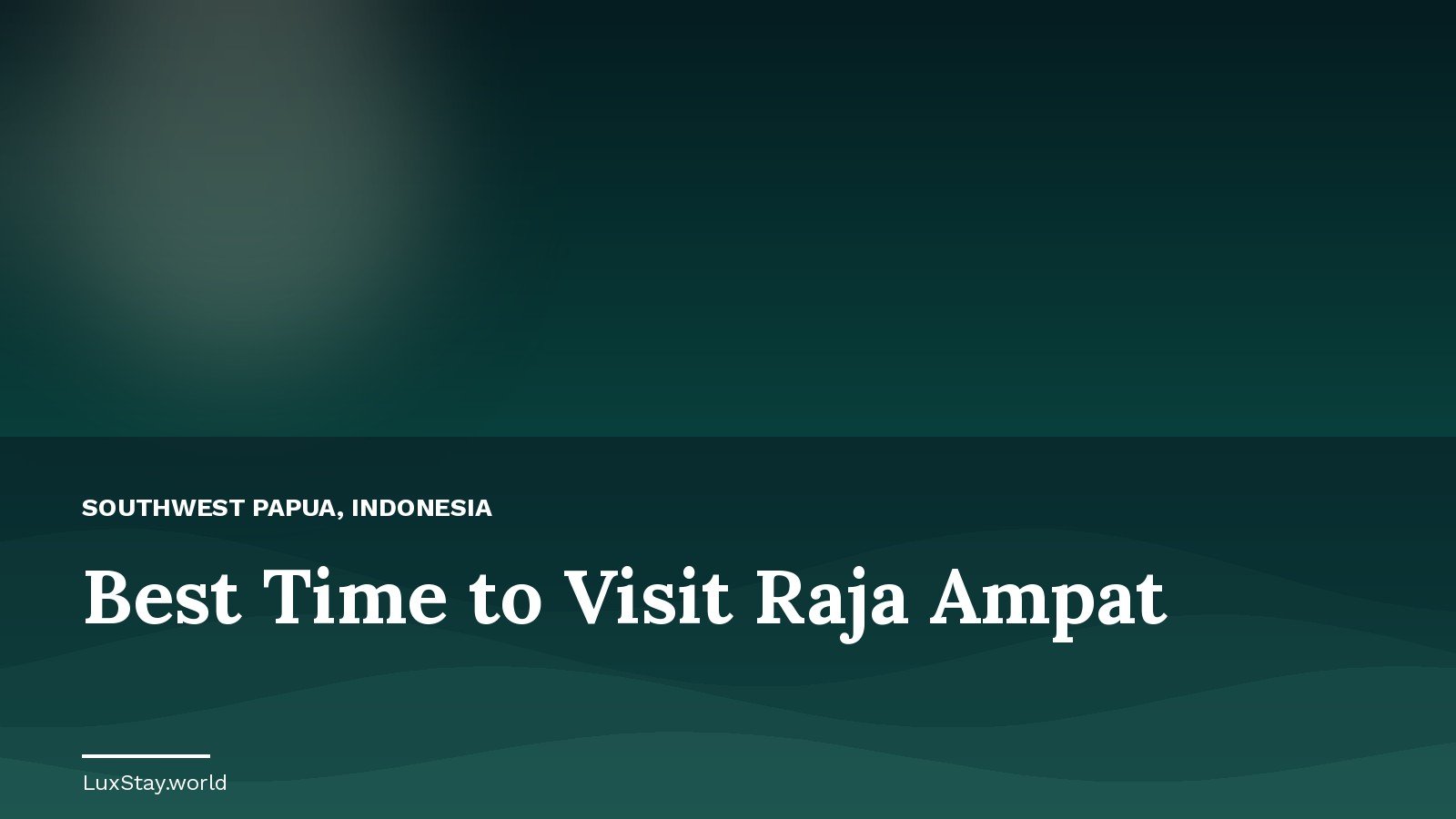 Turquoise lagoon and limestone karst islands in Raja Ampat, Indonesia