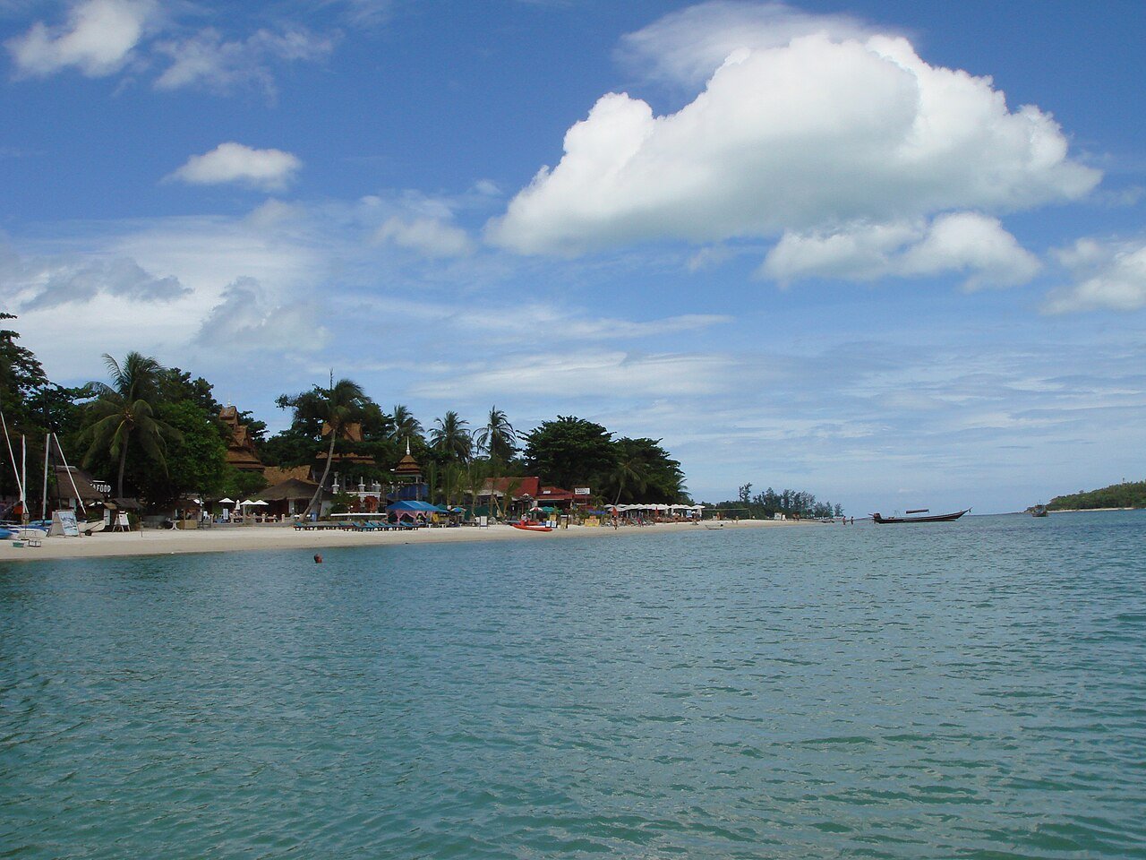 Chaweng Beach, Koh Samui · illustrative photograph · Photo: zoomion.ch, CC BY-SA 3.0, via Wikimedia Commons