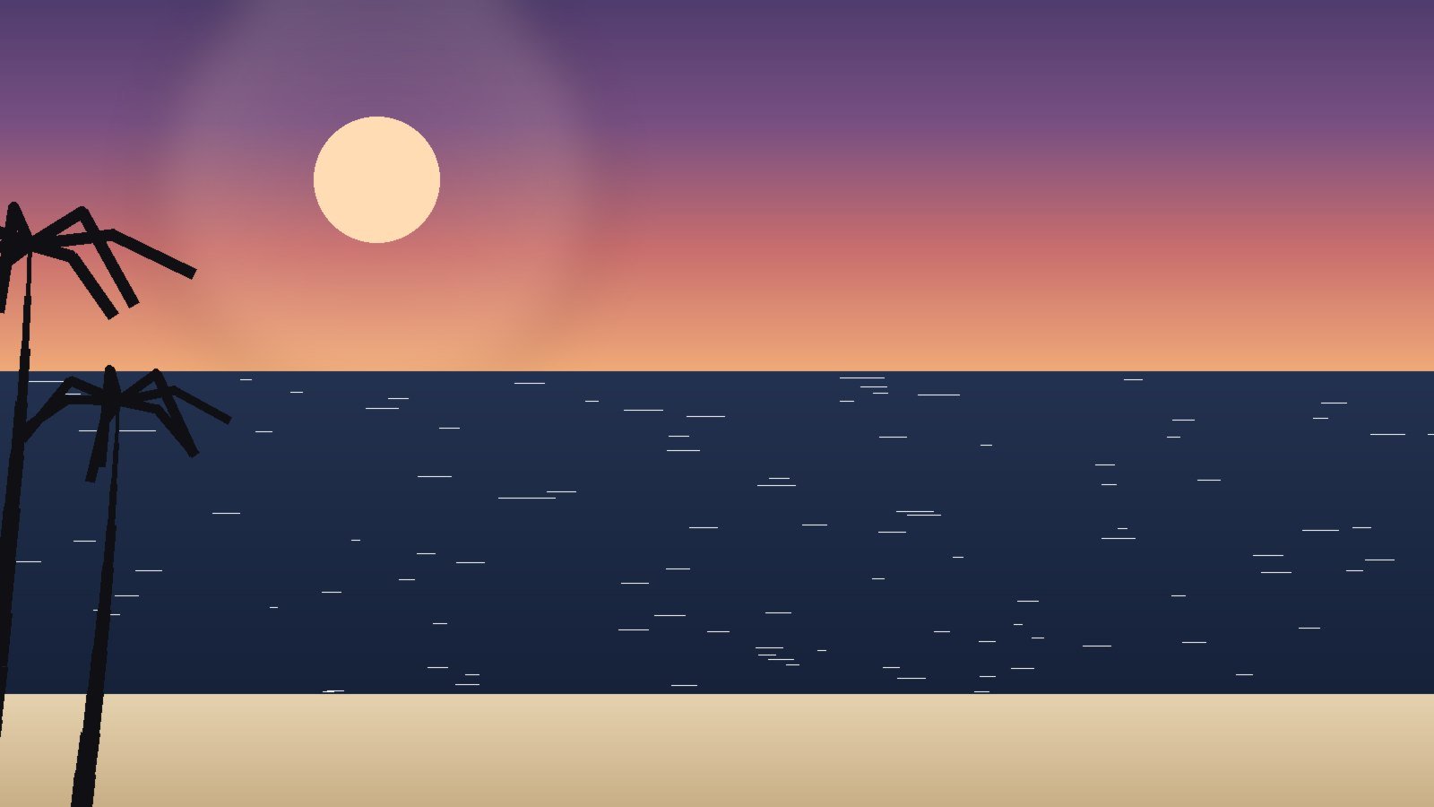 Illustrative dusk seascape, representative of Myanmar's two very different coastlines
