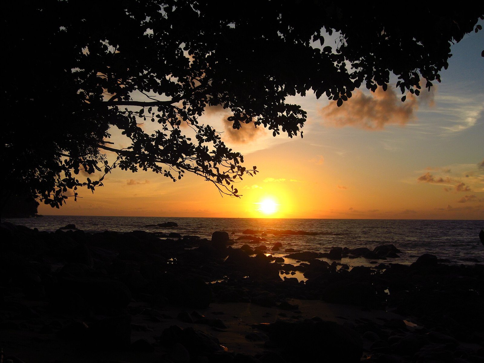 Sunset over Khao Lak beach on Thailand’s Andaman coast