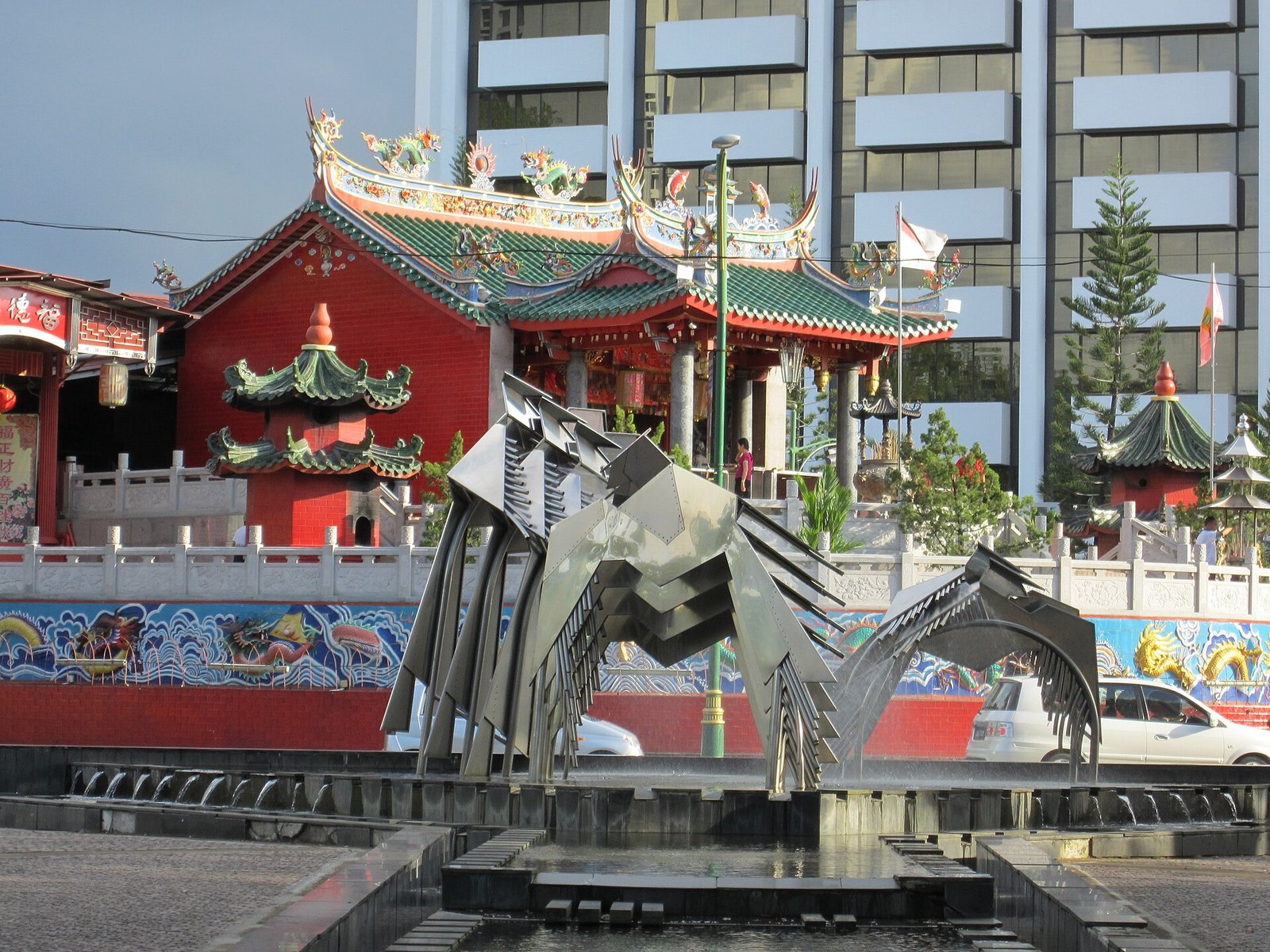 Kuching Waterfront along the Sarawak River in Kuching, Malaysian Borneo