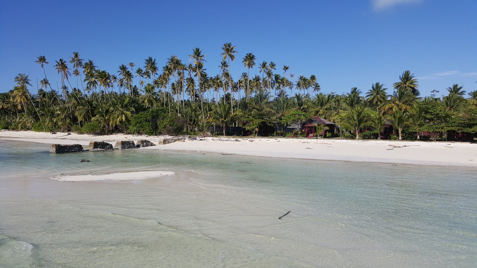 Aerial view of Maratua Island in the Derawan Archipelago, East Kalimantan, Indonesia