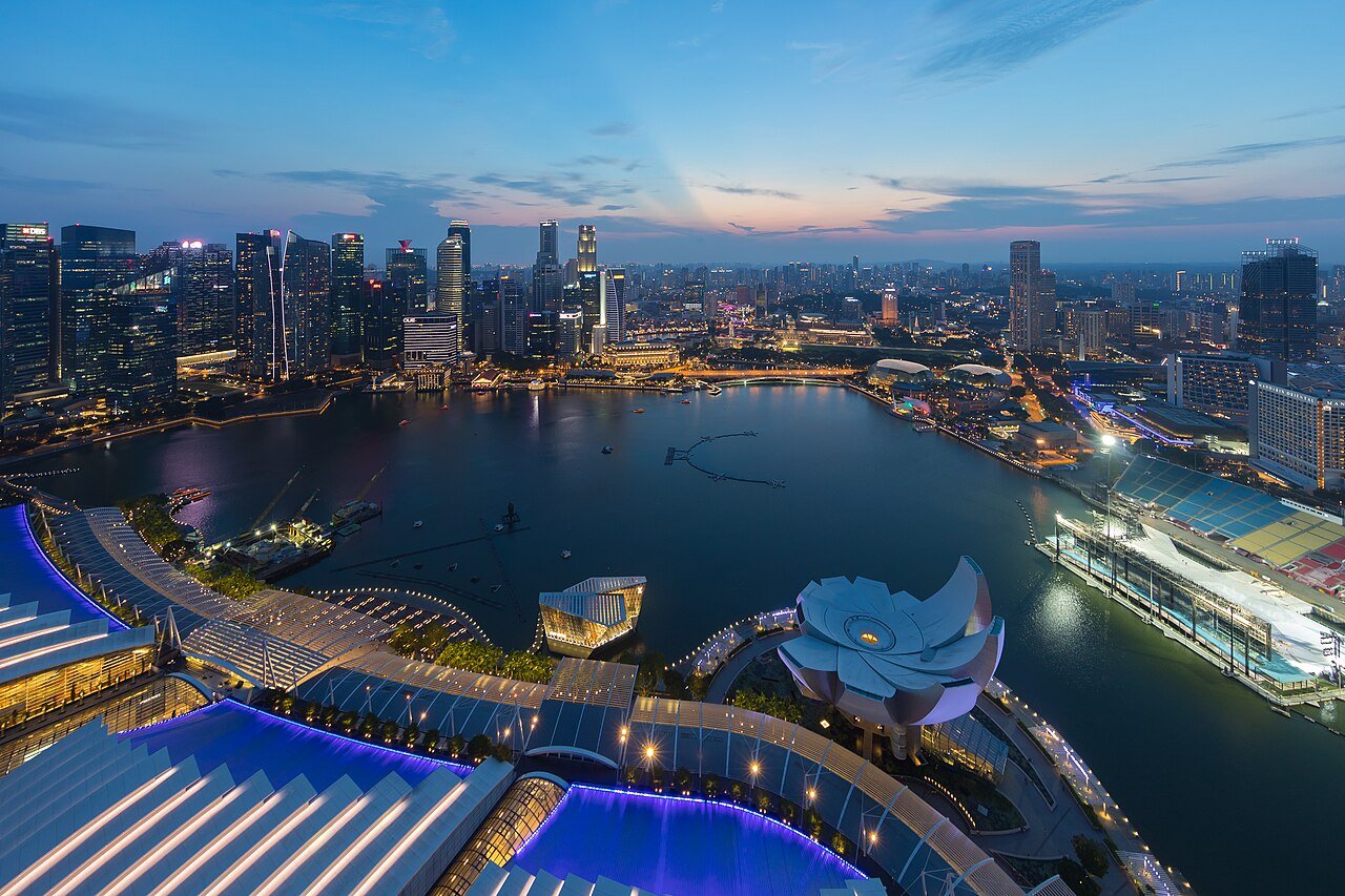 Marina Bay skyline, Singapore · illustrative photograph