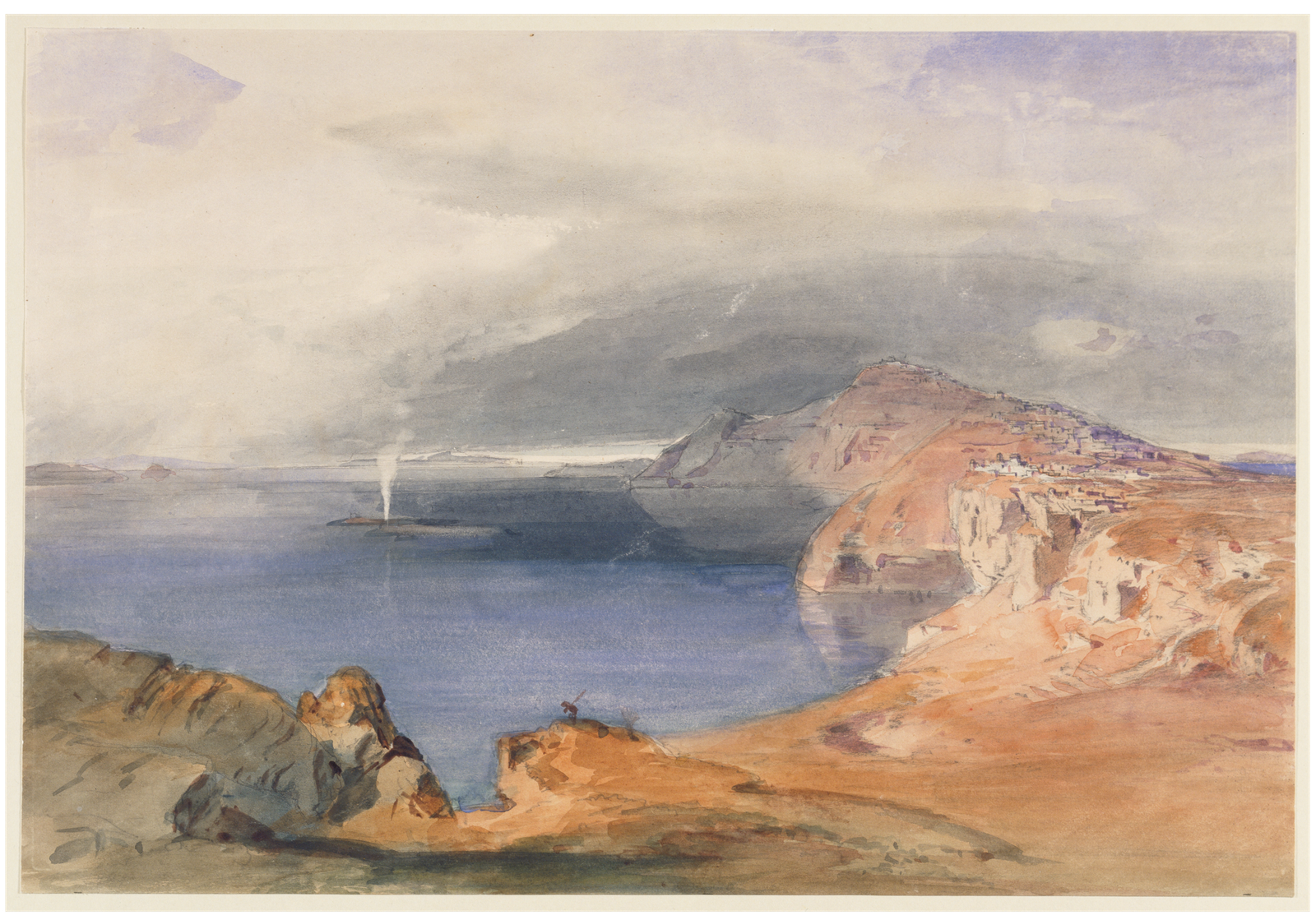 landscape · coastal landscape · Santorin · Nea Kameni · Palea Kameni · Therasia · Aspronisi · Aegean Sea · Mediterranean Sea · mountain · sh — Photo: Carl Rottmann, PDM-owner, via Wikimedia Commons