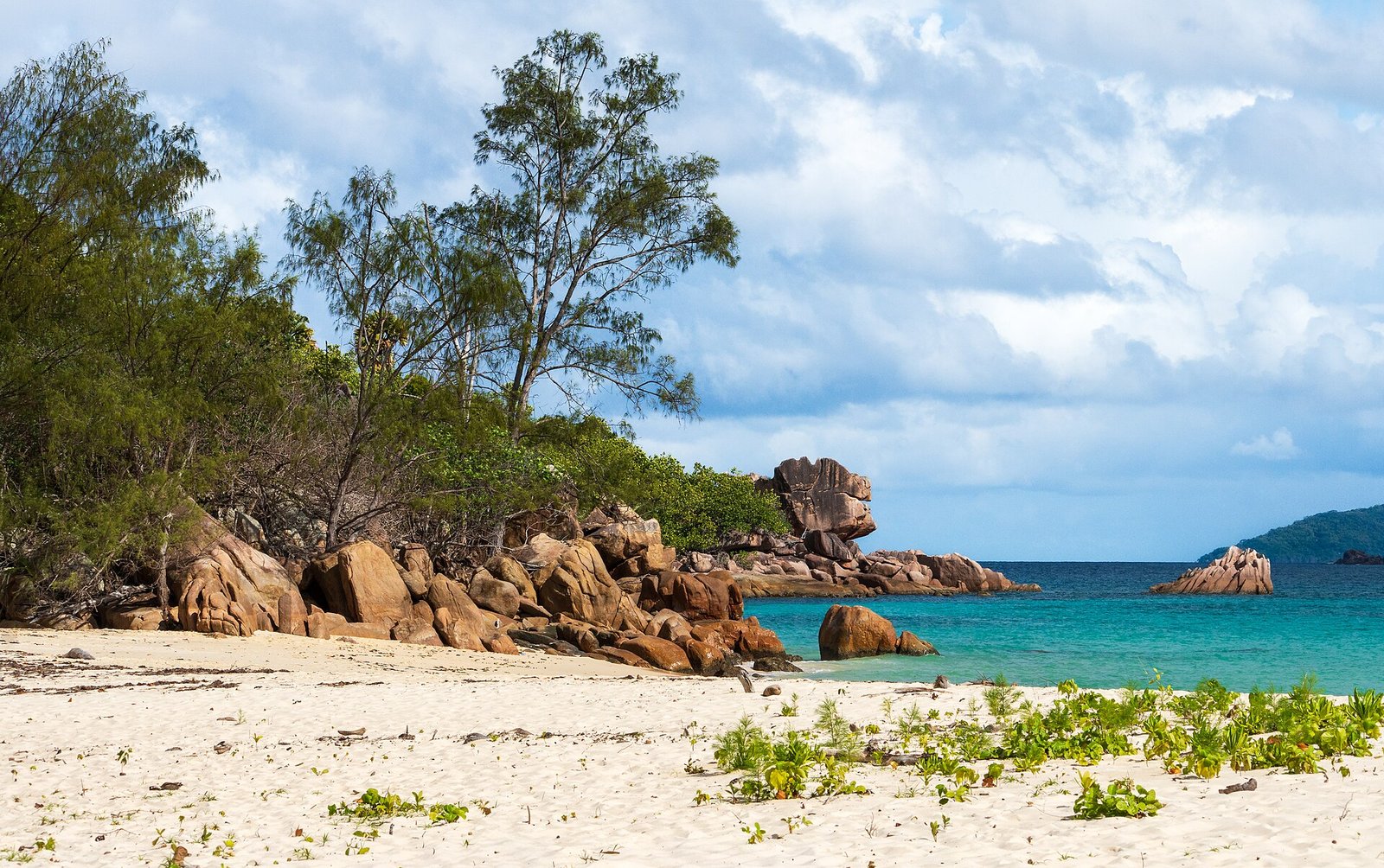 Granite rocks on the coast of Curieuse Island, Seychelles. — Photo: NorbertNagel, CC BY-SA 4.0, via Wikimedia Commons