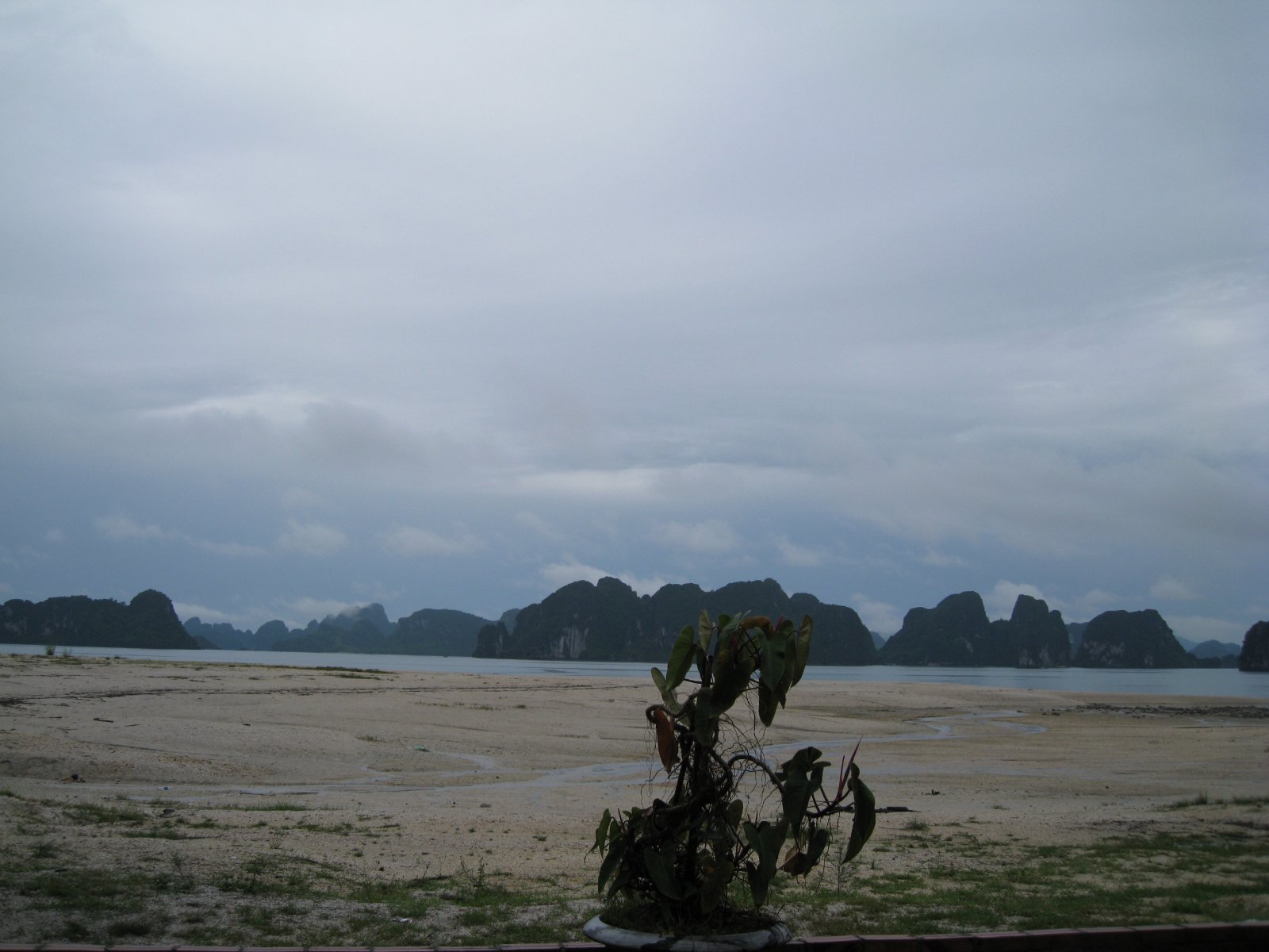 Quan Lan Island coastline in Van Don district, Bai Tu Long Bay, Vietnam