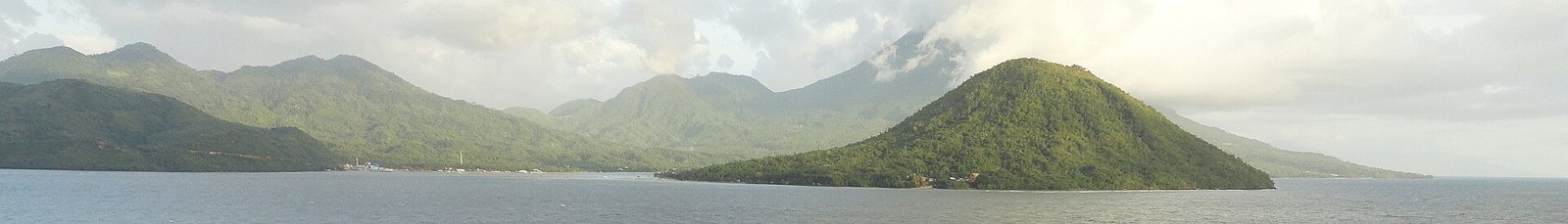View of Tidore and Maitara islands from Ternate, North Maluku